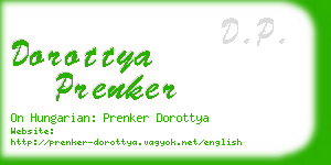 dorottya prenker business card